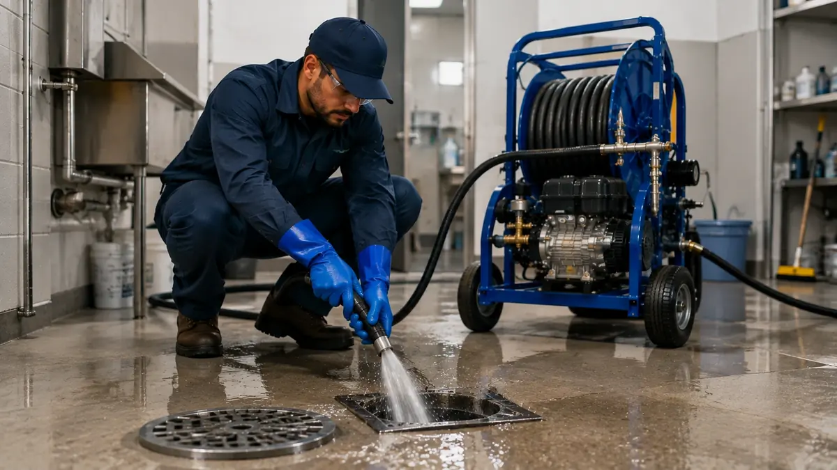 Floor Drain Hydro Jet Cleaning in Pacific Palisades