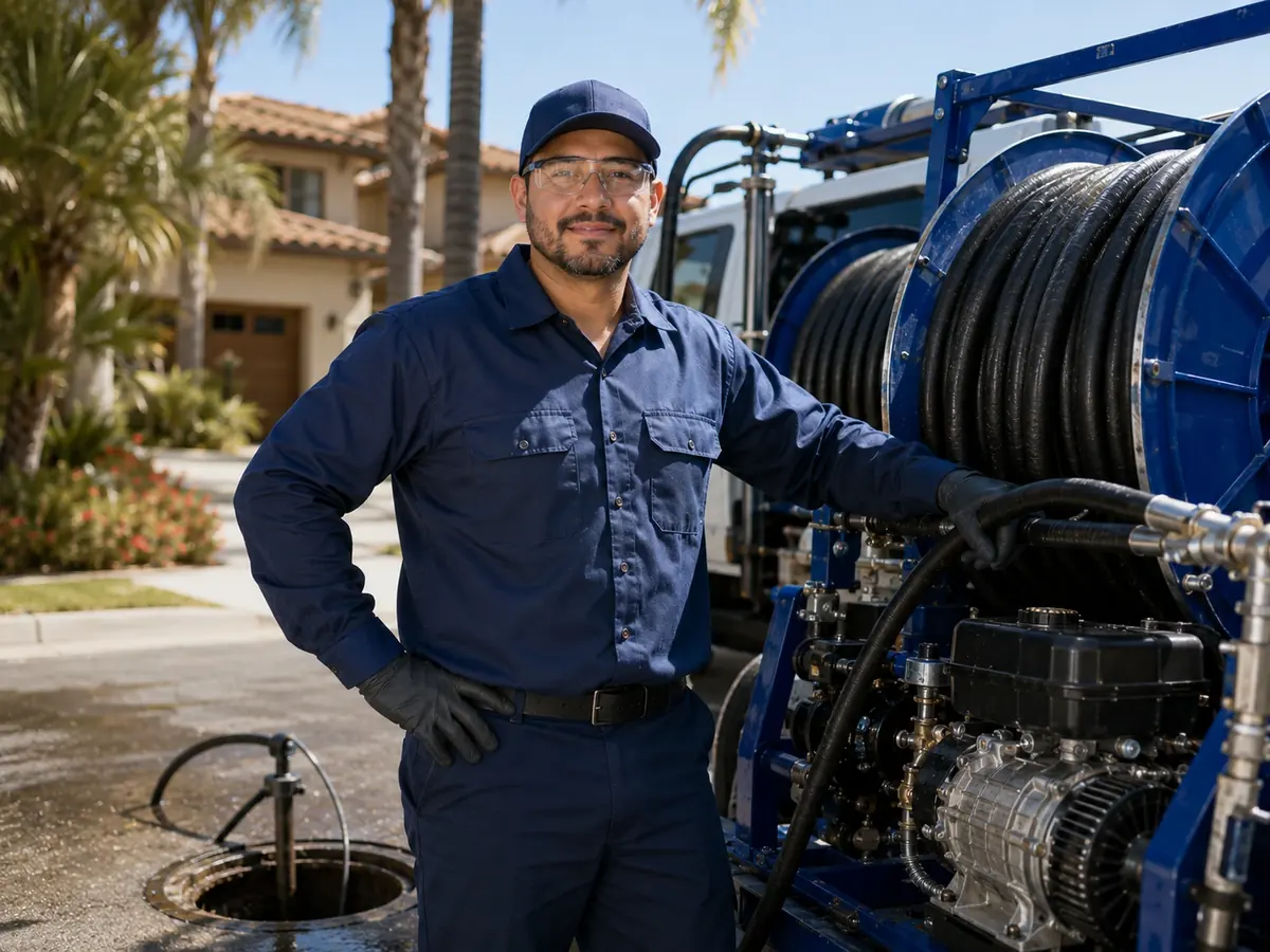Hydro jet sewer cleaning in Pacific Palisades